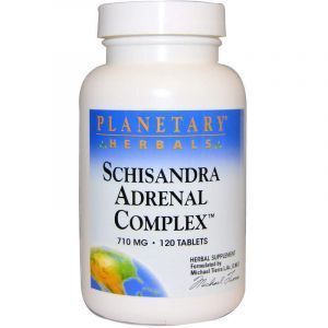 Поддержка надпочечников, Schisandra Adrenal Complex, Planetary Herbal, 710 мг, 120 таблеток (Default)