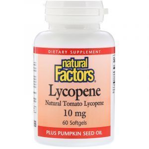 Ликопин (Lycopene), Natural Factors, 10 мг, 60 гелевых капсул (Default)