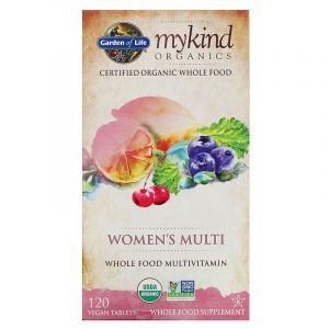Мультивитамины для женщин, Women's Multi, Garden of Life, MyKind Organics, 120 таблеток
