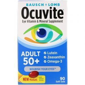 Витамины и минералы для глаз 50+, Eye Vitamin & Mineral, Bausch & Lomb, 90 капсул
