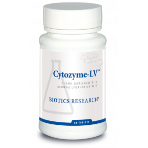 Неонатальная печень, концентрат, Cytozyme-LV (Neonatal Liver), Biotics Research, 60 таблеток