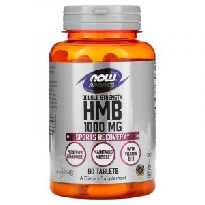 Гидроксиметилбутират ГМБ, HMB, Now Foods, двойная сила, 1000 мг, 90 таблеток