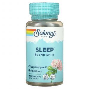 Спокойный сон, Sleep Blend SP-17, Solaray, 100 капсул