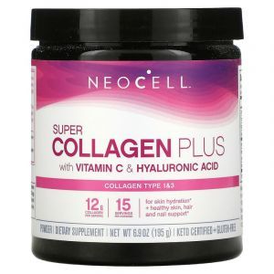 Коллаген для кожи (комплекс), Collagen, Neocell, с витамином C и гиалуроновой кислотой, 195 г
