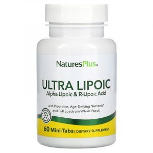 Ультра липоевая кислота, Ultra Lipoic, Nature's Plus, 60 таблеток