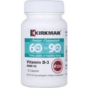 Витамин D-3 от 60 до 90, Kirkman Labs, 30 капсул