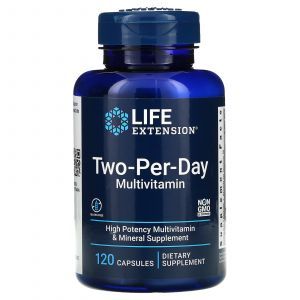 Мультивитамины, 2 в день, Multivitamin & Mineral, Life Extension, 120 кап