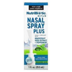 Спрей для носа, Nasal Spray Plus, NutriBiotic, экстракт грейпфрутовой косточки, 29,5 мл