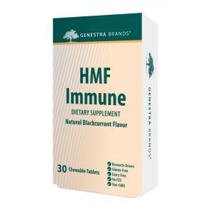 Пробиотики, HMF Immune, Genestra Brands, вкус черной смородины, 30 жевательных таблеток