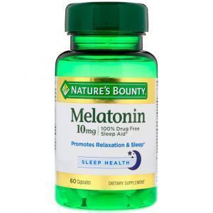 Мелатонин, Melatonin, Nature's Bounty, 10 мг, 60 капсул (Default)