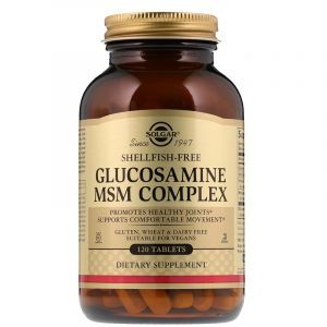 Глюкозамин МСМ комплекс, Glucosamine MSM, Solgar, 120 таблеток