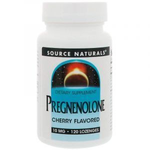 Прегненолон, Pregnenolone, Source Naturals, вишневый, 10 мг, 120 таб. (Default)