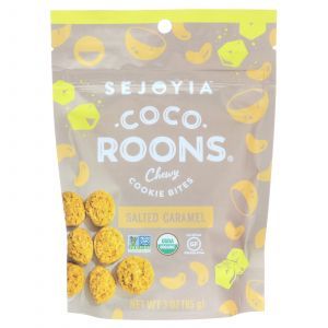 Печенье со вкусом соленой карамели, Coco-Roons, Chewy Cookie Bites, Sejoyia, 85 г (Default)