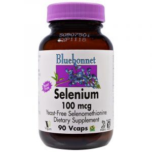 Селен, Selenium, Bluebonnet Nutrition, 100 мкг, 90 капсул (Default)