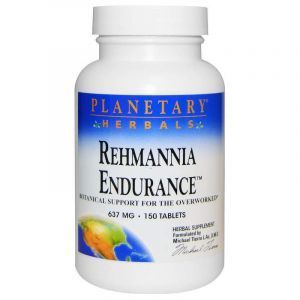 Ремания от усталости, Rehmannia Endurance, Planetary Herbals, 637 мг, 150 таблеток