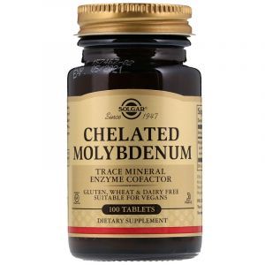 Молибден (Chelated Molybdenum), Solgar, 100 таблеток (Default)