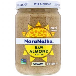 Миндальный крем-масло, Almond Butter, MaraNatha, сырой, 454 г. (Default)