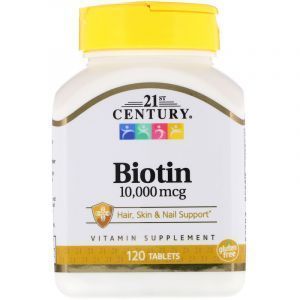 Биотин, Biotin, 21st Century, 10 000 мкг, 120 таб. (Default)