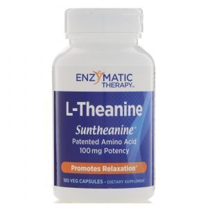 L-Теанин, L-Theanine, Enzymatic Therapy (Nature's Way), 180 капсул (Default)