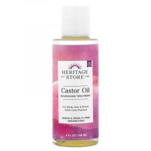 Касторовое масло, клещевина, Castor Oil, Heritage Products, 118 мл