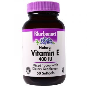 Витамин Е, Vitamin E, Bluebonnet Nutrition, 400 МЕ, 50 капсул (Default)