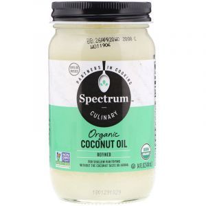Кокосовое масло органическое, Coconut Oil, Spectrum Naturals, очищенное, 414 мл (Default)