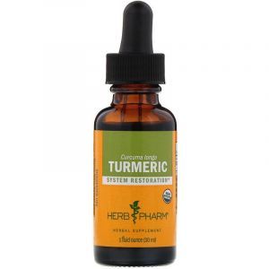 Куркума, экстракт корня, Turmeric, Herb Pharm, 30 мл