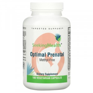 Мультивитамины для беременных, Optimal Prenatal, Seeking Health, без метила, 180 вегетарианских капсул
