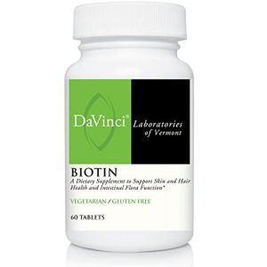 Биотин, Biotin, DaVinci Laboratories of  Vermont, 2000 мкг, 60 таблеток