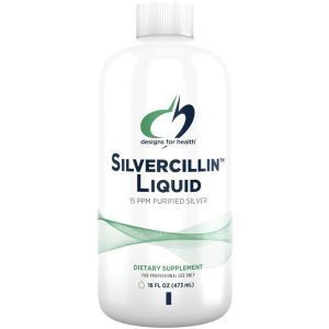 Cеребро очищенное, Silvercillin, Designs for Health, 15 РРМ, 473 мл