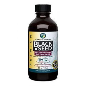 Масло черного тмина, Black Cumin, Amazing Herbs, холодного отжима, 120 мл 