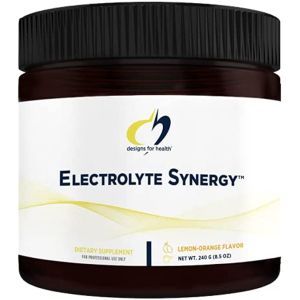 Электролиты, регидратация, Electrolyte Synergy, Designs for Health, порошок, лимон-апельсин, 240 г 