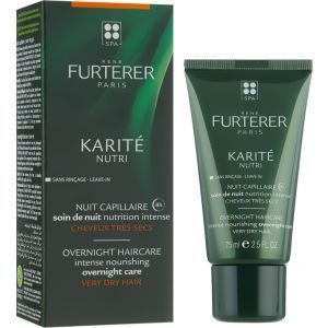 Питательный ночной крем для волос, Karite nutri overnight haircare cream, Rene Furterer, 75 мл