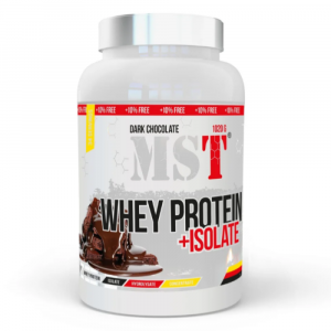 Сывороточный протеин с изолятом вкус черный шоколад, Nutrition Protein Whey Protein Isolate + Hydrolisate Protein ( Dark Chocolate ), MST, 1,02 кг