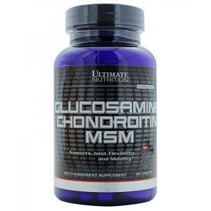 Глюкозамин, хондроитин МСМ, Glucosamine Chondroitin MSM, Ultimate Nutrition, 90 таблеток