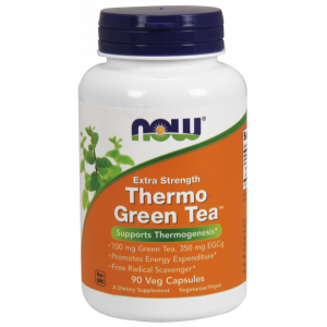 Зеленый чай (Green Tea), Now Foods, экстракрепкий, 90 растительных капсул