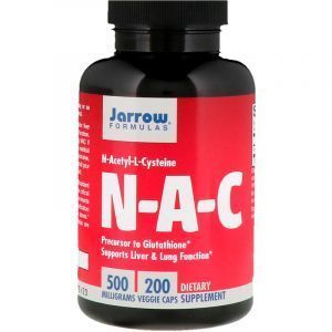 Ацетилцистеин, N-Acetyl-L-Cysteine, Jarrow Formulas, 500 мг, 200 кап. (Default)