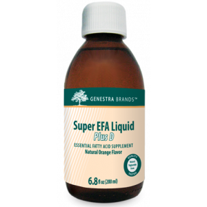 Поддержка костей, когнитивного и сердечно-сосудистого здоровья с витамином Д, Super EFA Liquid Plus D , Genestra Brands, апельсиновый вкус, 200 мл.