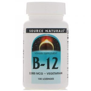 Витамин В12 (цианокобаламин), B-12, Source Naturals, 100 таб. (Default)