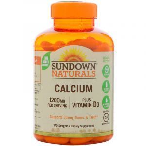 Кальций для костей, Calcium, Sundown Naturals, 170 капс. (Default)