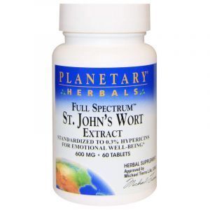 Экстракт Зверобоя, St. John's Wort Extract, Planetary Herbals, 600 мг, 60 таблеток (Default)