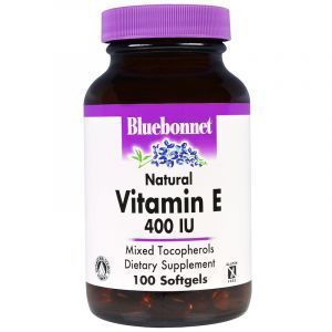 Витамин Е, Vitamin E, Bluebonnet Nutrition, 400 МЕ, 100 капсул (Default)
