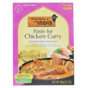 Паста для приготовления цыпленка карри, Paste for Chicken Curry, Kitchens of India, 100 г (Default)