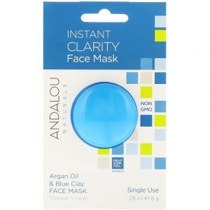 Маска для лица с аргановым маслом, Argan Oil Face Mask, Andalou Naturals, 8 г (Default)