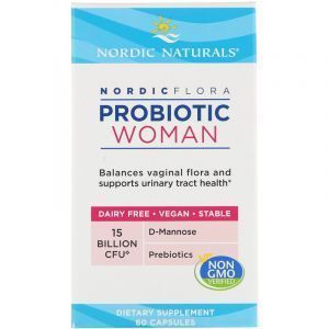 Пробиотики для женщин, Women Probiotic, Nordic Naturals, клюква, 60 капсул (Default)