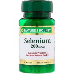 Селен (Selenium), Nature's Bounty, 200 мкг, 100 таблеток (Default)