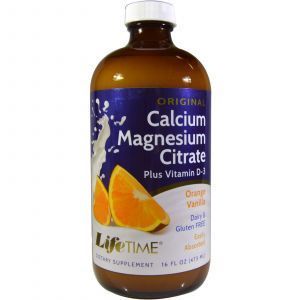Цитрат кальция и магния, витамин Д3, Calcium Magnesium Citrate, Life Time Vitamins, апельсин-ваниль, жидкость, 473 мл