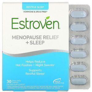 Менопауза хороший сон, Menopause Relief, Estroven, 30 капсул
