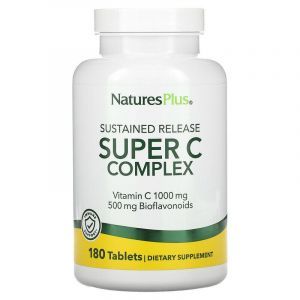 Витамин С и биофлавоноиды, Super C Complex, Nature's Plus, 1000/500 мг, 180 таблеток