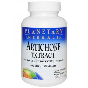 Артишок экстракт, Artichoke, Planetary Herbals, 500 мг, 120 таблеток (Default)